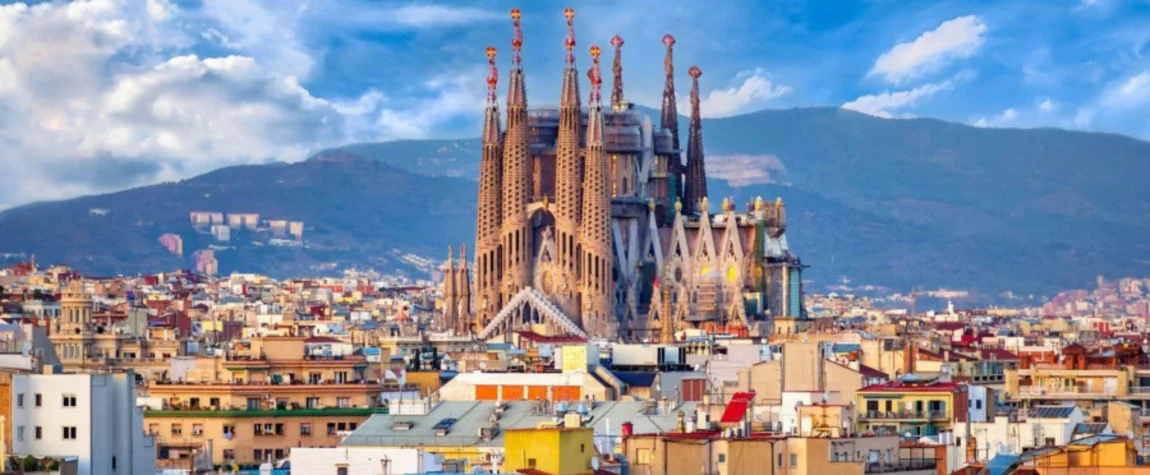 This refers to Barcelona a city known for its architectural marvels