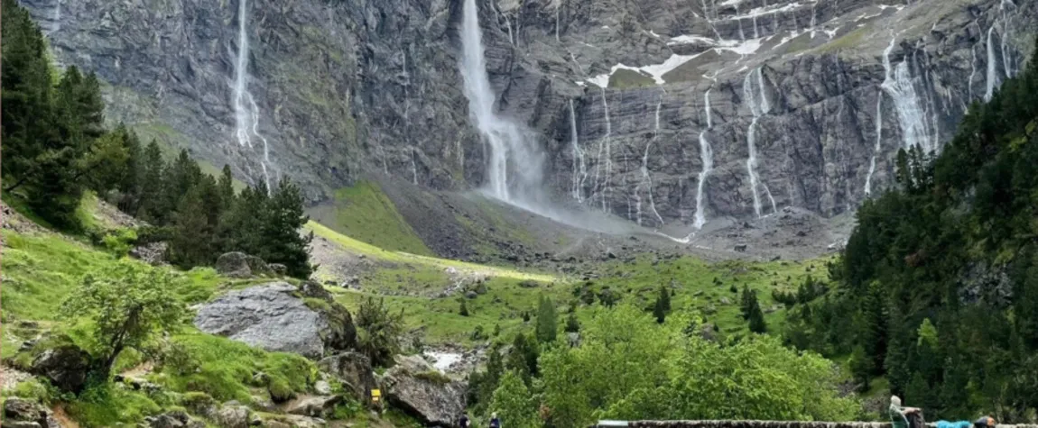 Cascade De Gavarnie, Occitanie - beautiful water falls