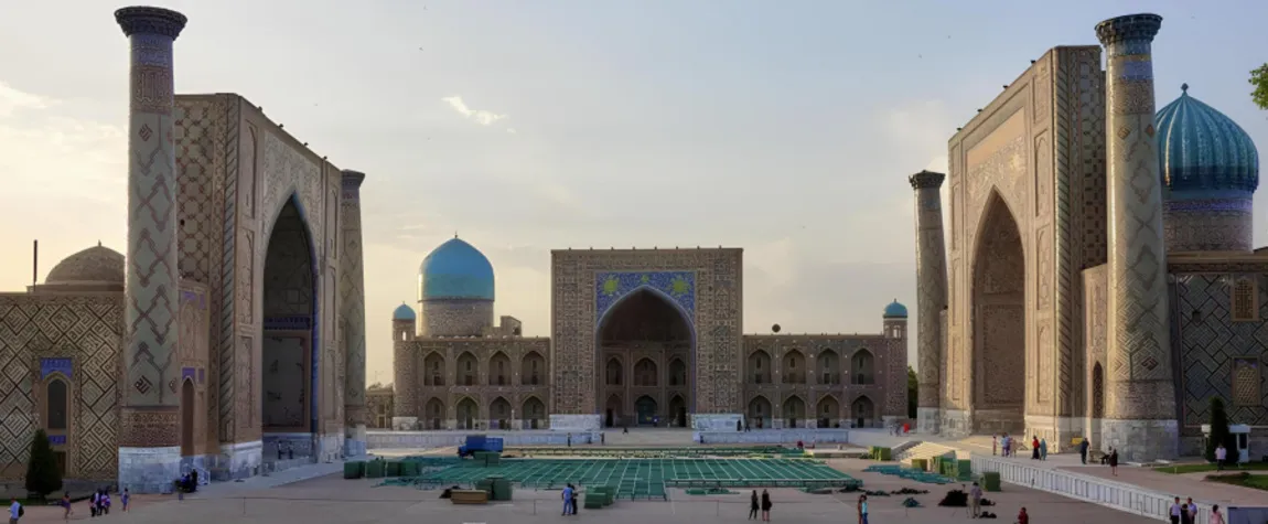 Samarkand Bibi Khanym Mosque - famous mosque in Uzbekistan