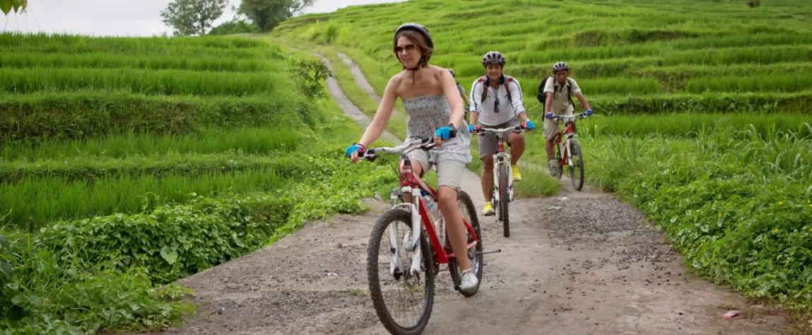 Cycling Through Rice Terraces - Incredible Activities in Bali