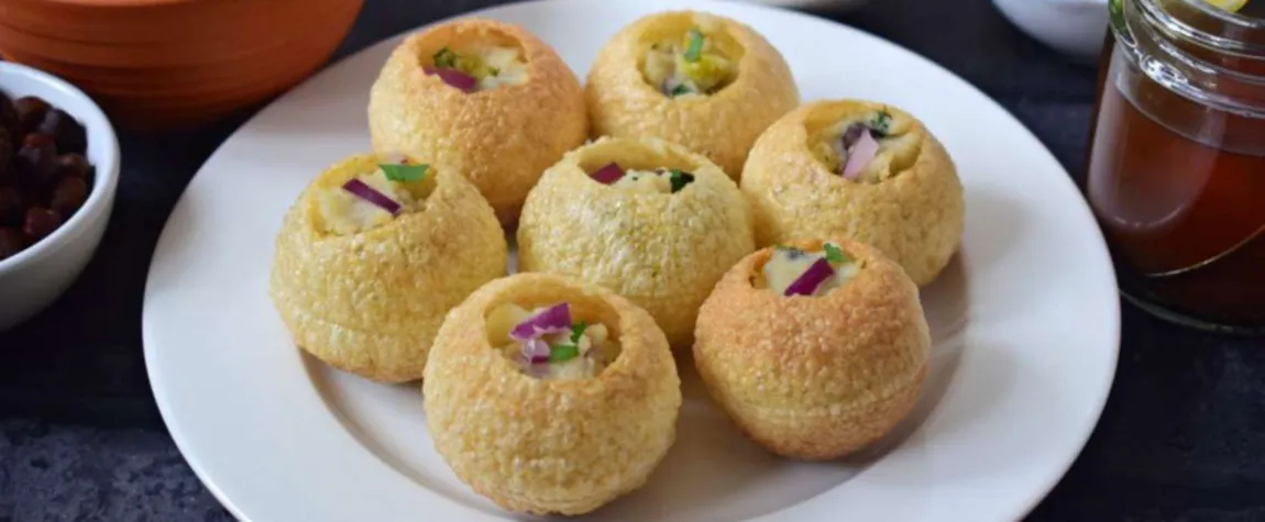 Fuchka (stuffed fried dough balls) - Street Foods in Bangladesh