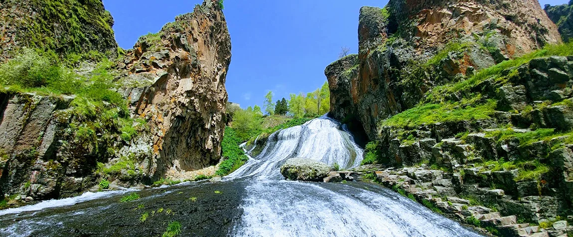 Enjoy the Jermuk Waterfall and Mineral Springs