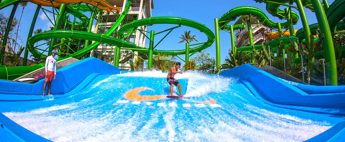Chill at the Flow Rider - Waterbom