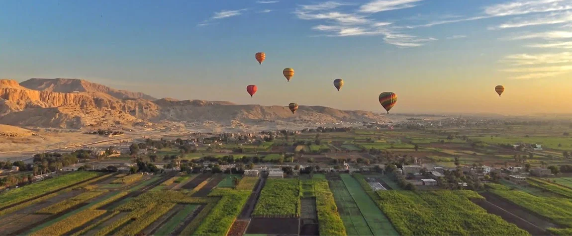 Hot Air Ballooning over Luxor