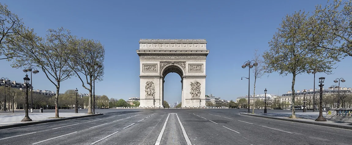 Champs-Élysées and Arc de Triomphe