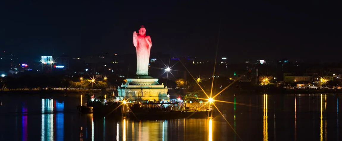 Explore Hussain Sagar Lake at Night