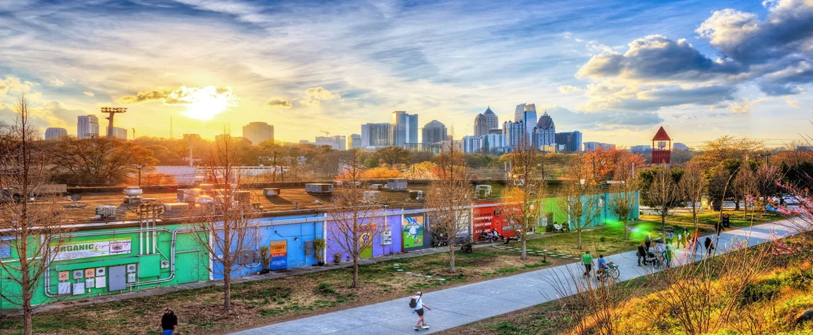 Take in the Skyline on the Atlanta BeltLine