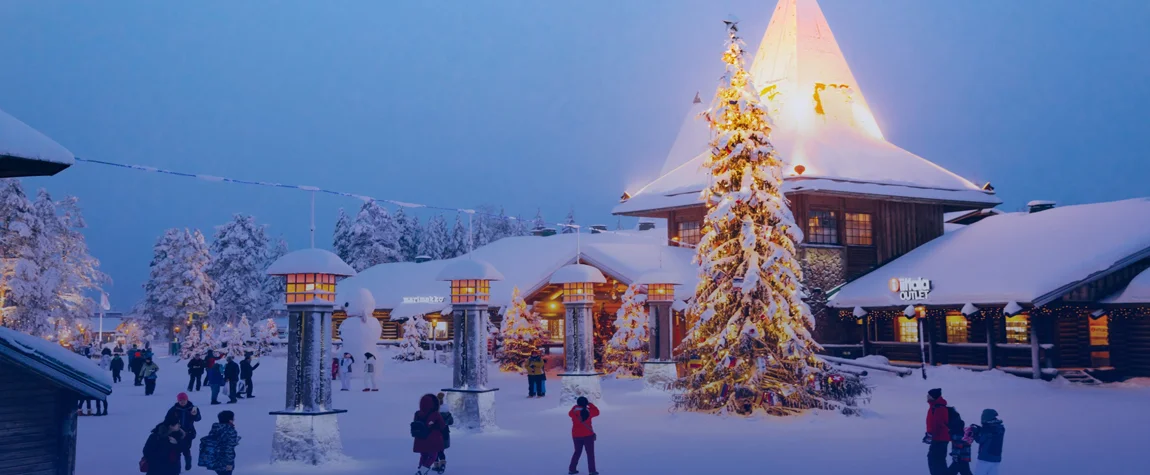 Santa Claus can be seen in the Santa Claus Village