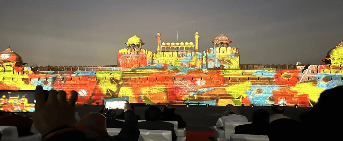 Attend the Light and Sound Show - red fort