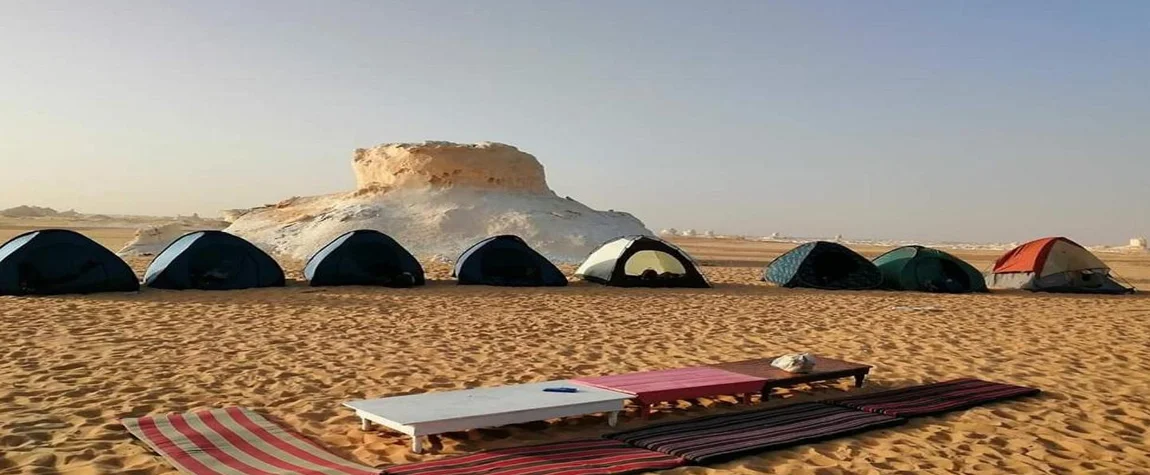 Desert Camp in the White and Black Desert