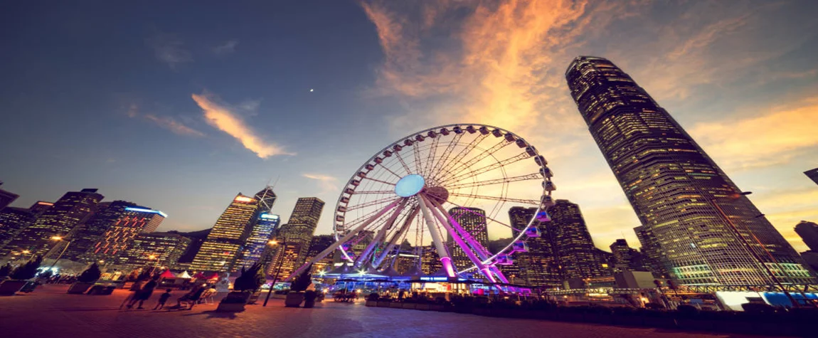 Hong Kong Observation Wheel Christmas Views